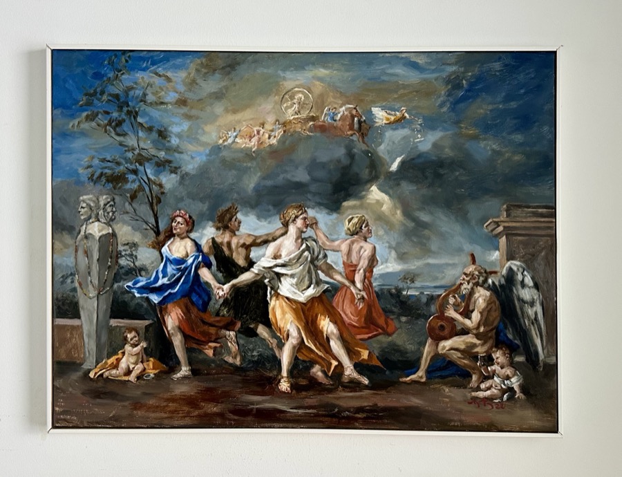 Studie efter Poussin